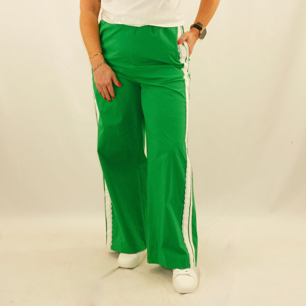 Lace Track Pants