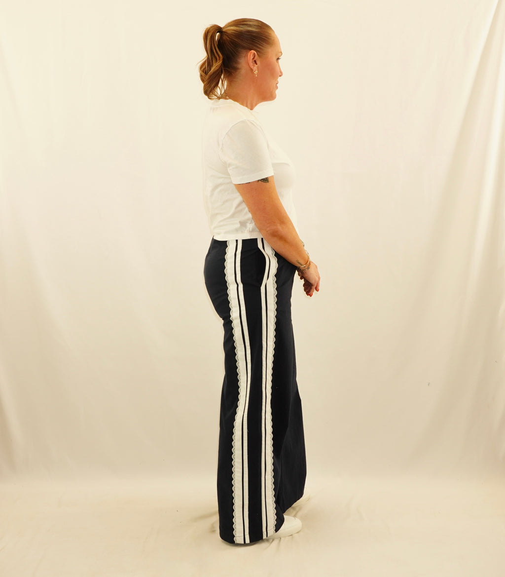 Lace Track Pants