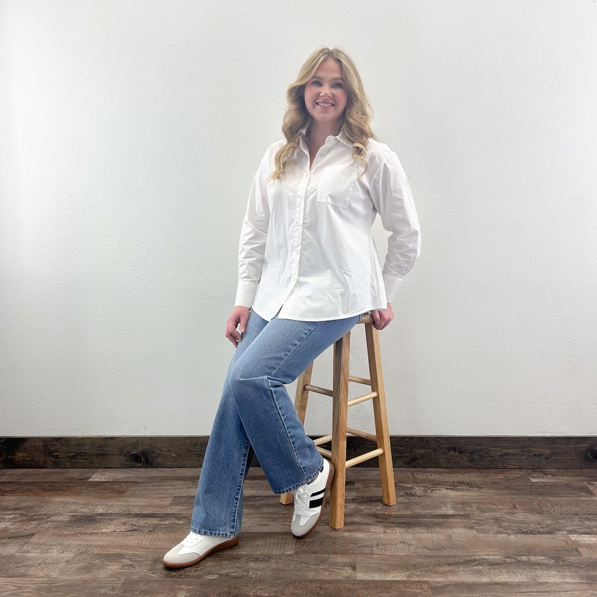 Lapel Button Down
