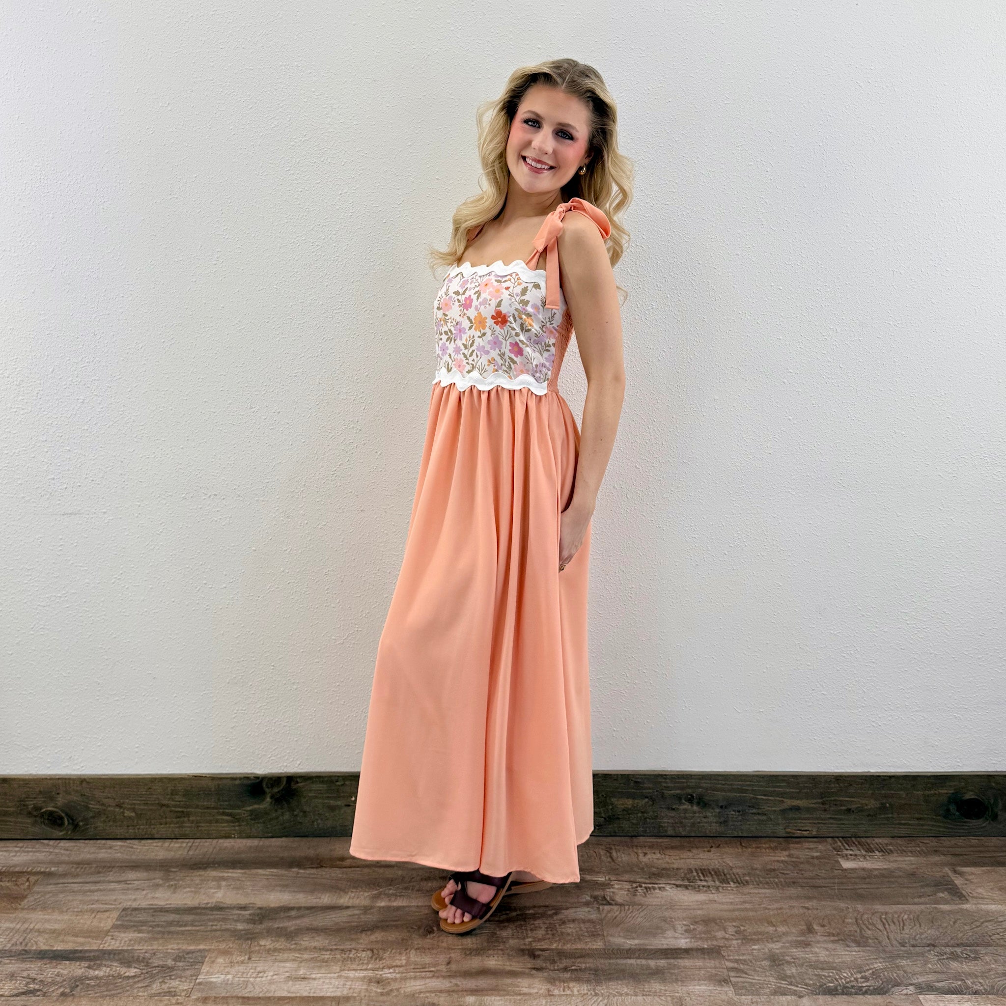 Peach Dress