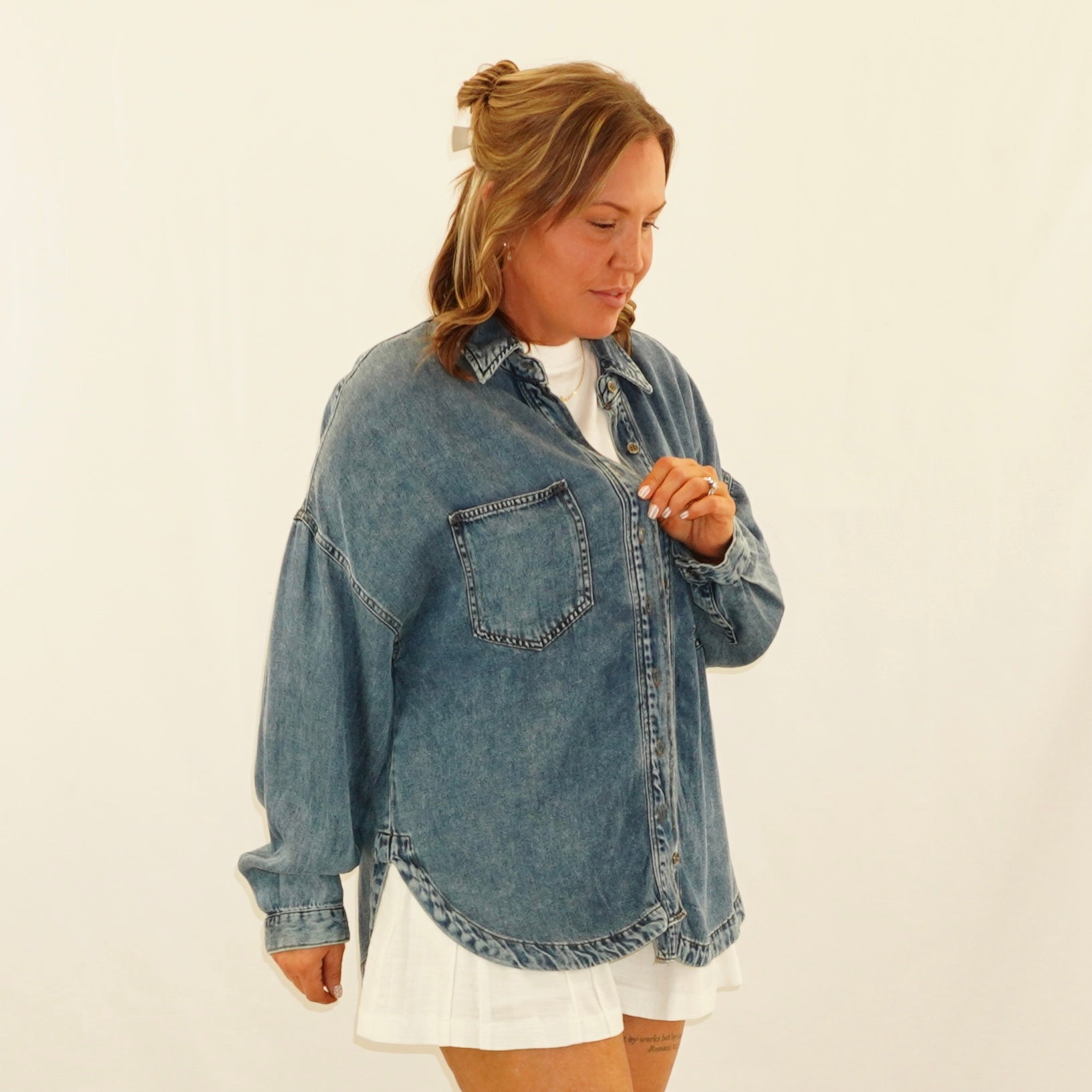 Chambray Button down