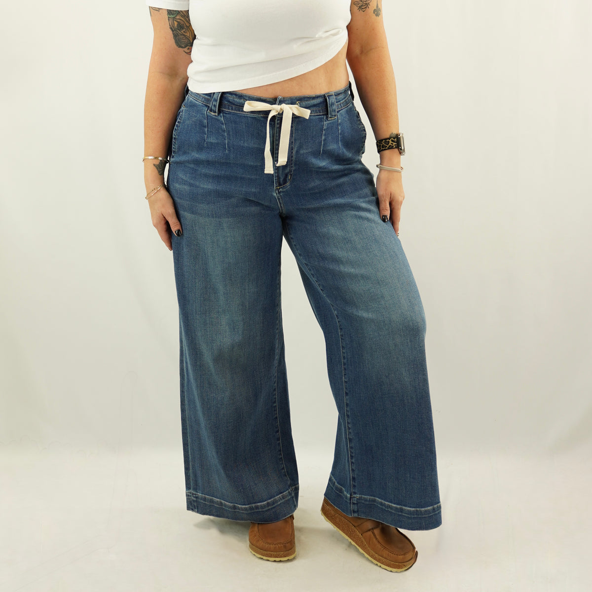 Tie Palazzo Pants