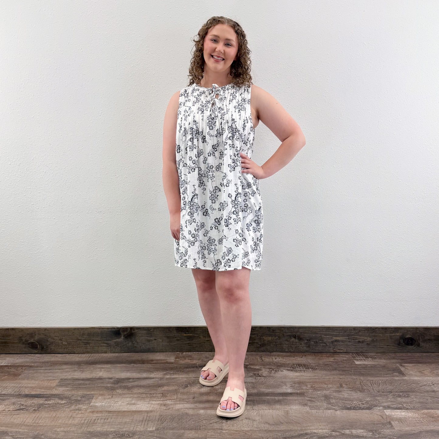 Pintuck Dress