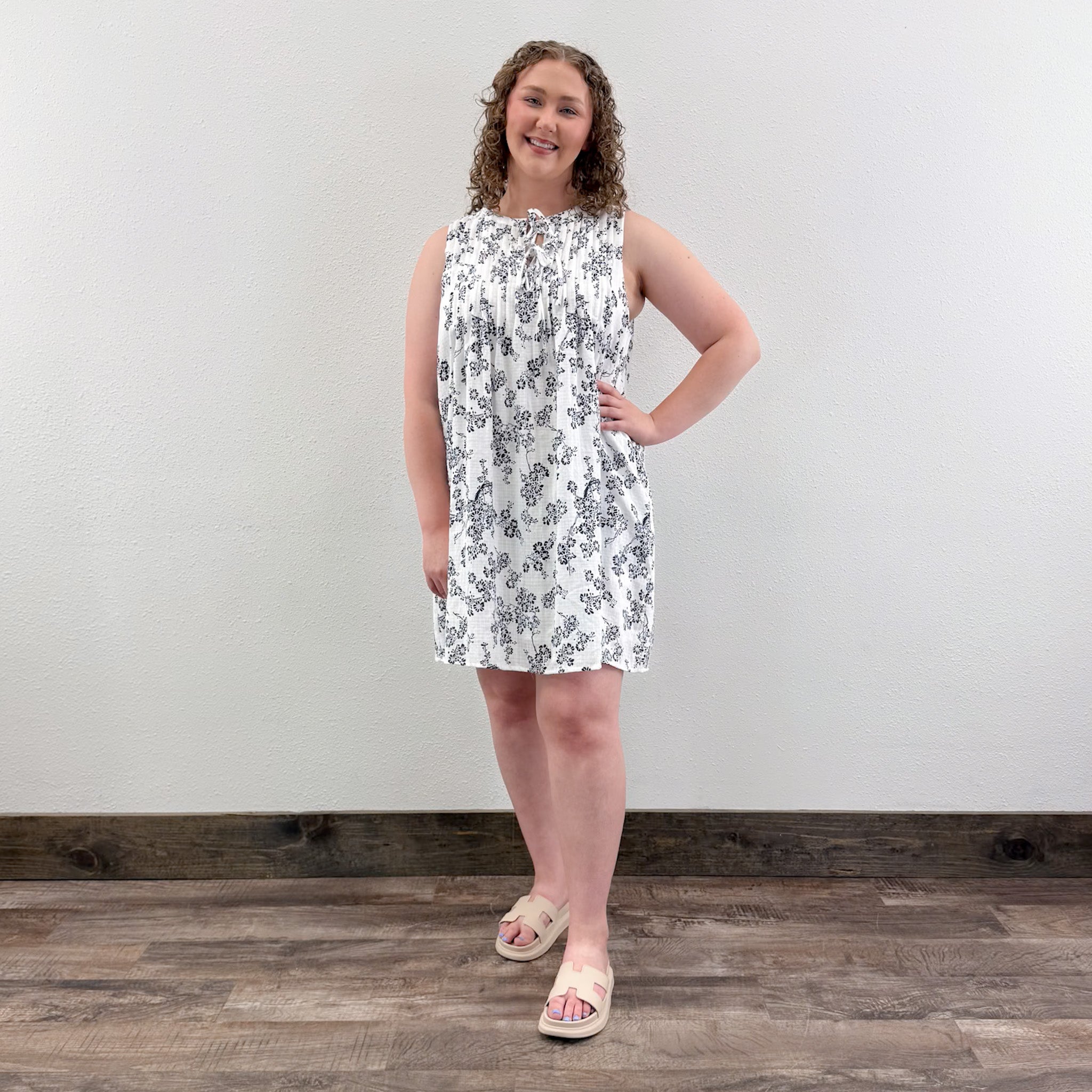 Pintuck Dress