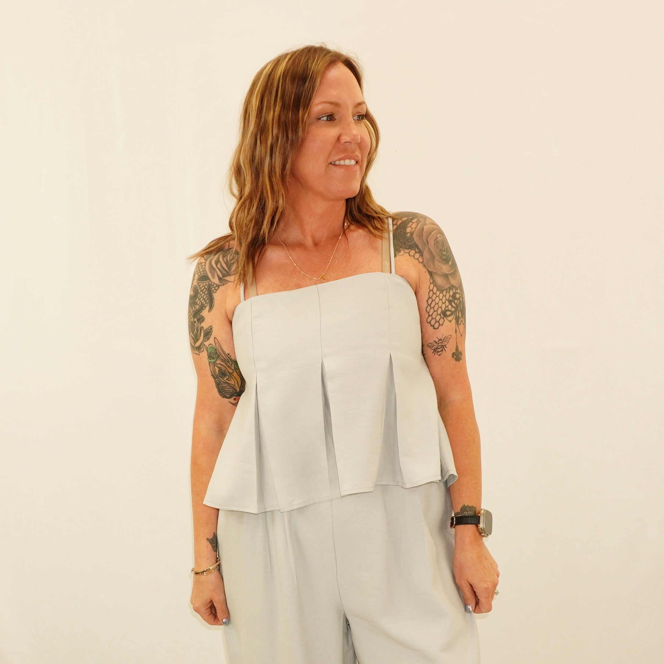 Pleated Tank Top