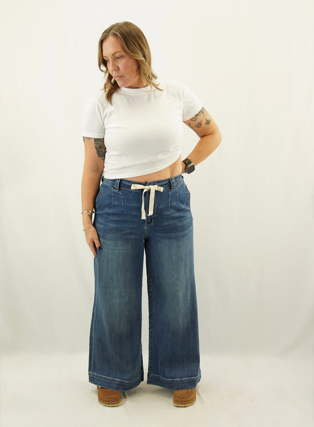 Tie Palazzo Pants