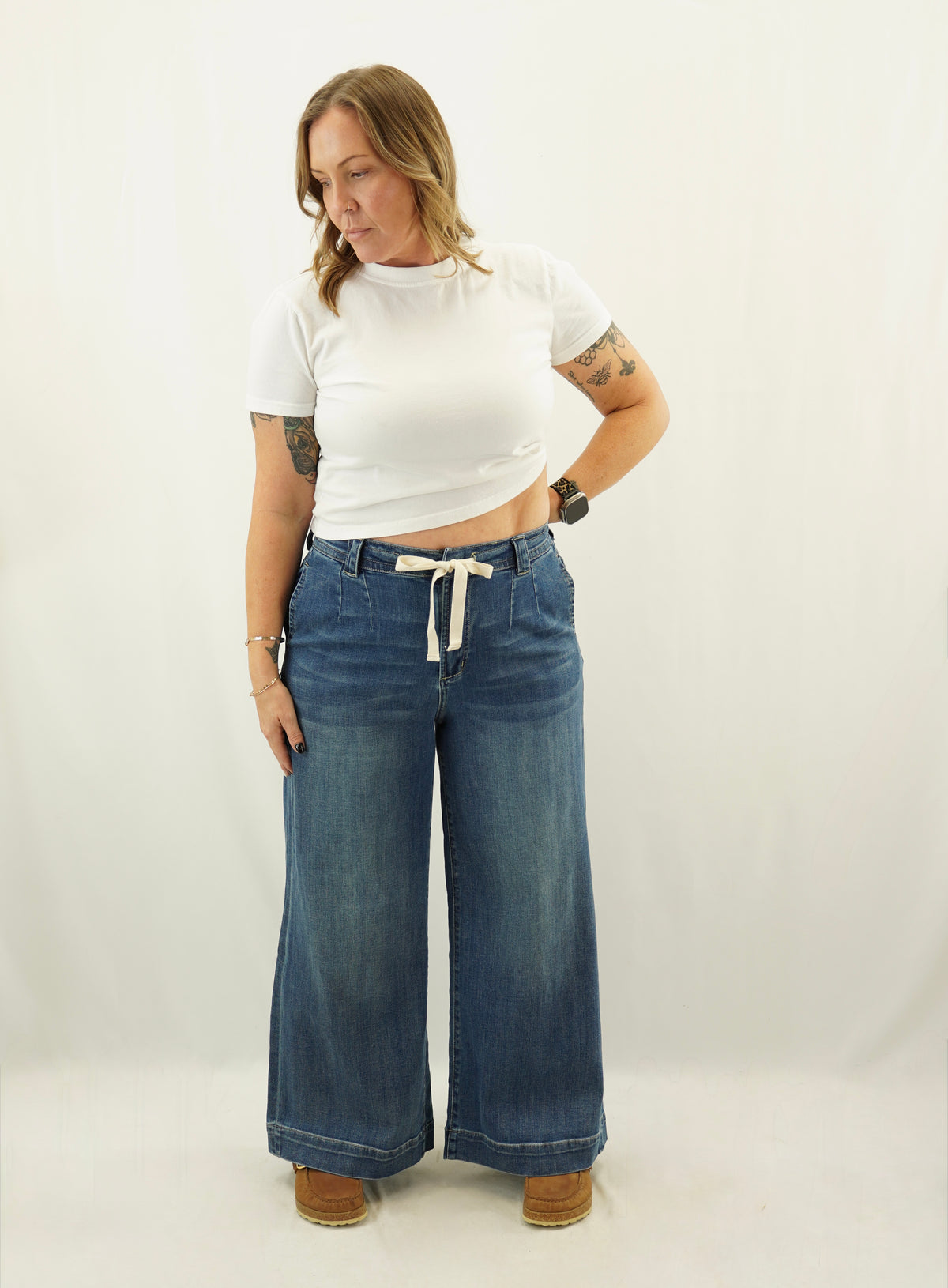 Tie Palazzo Pants