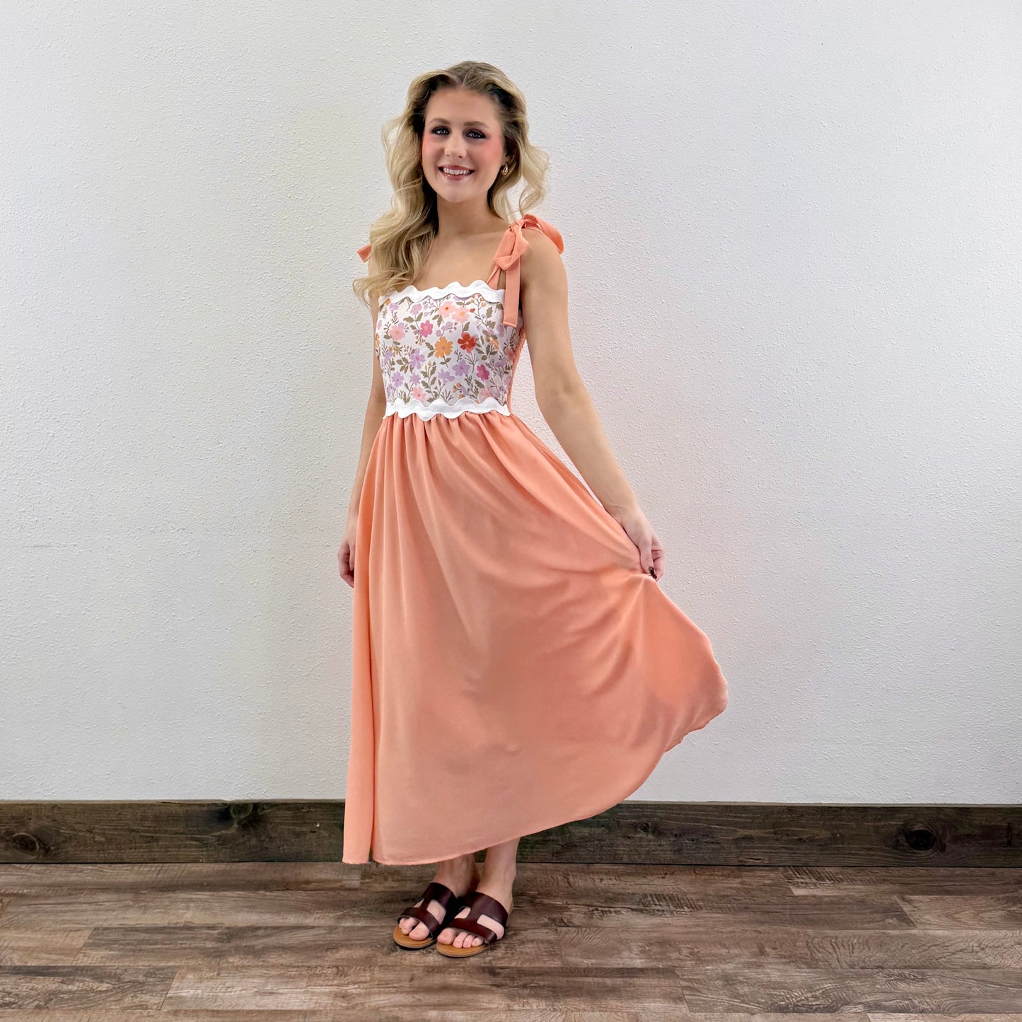 Peach Dress