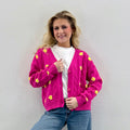 Floral Magenta Cardigan