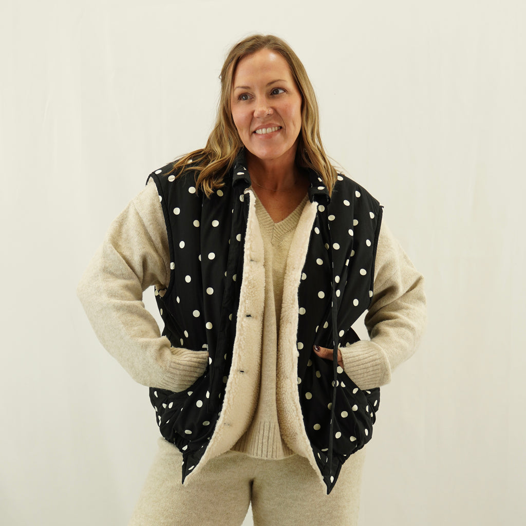 Dot Puffer Vest