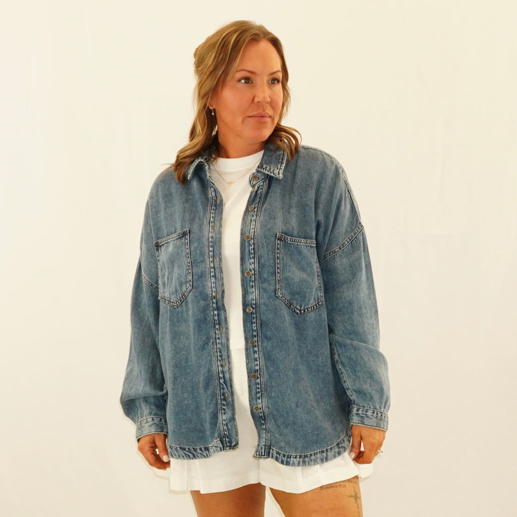 Chambray Button down