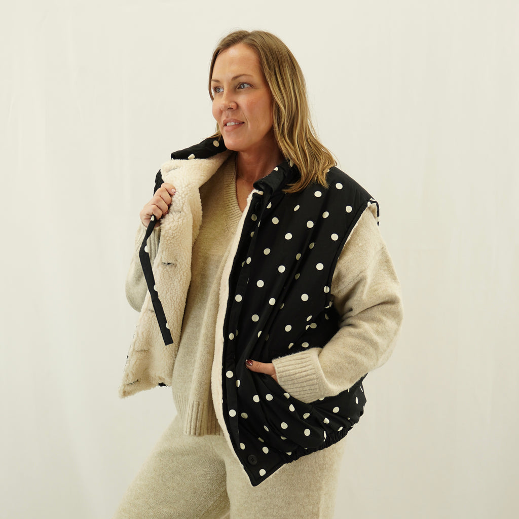 Dot Puffer Vest