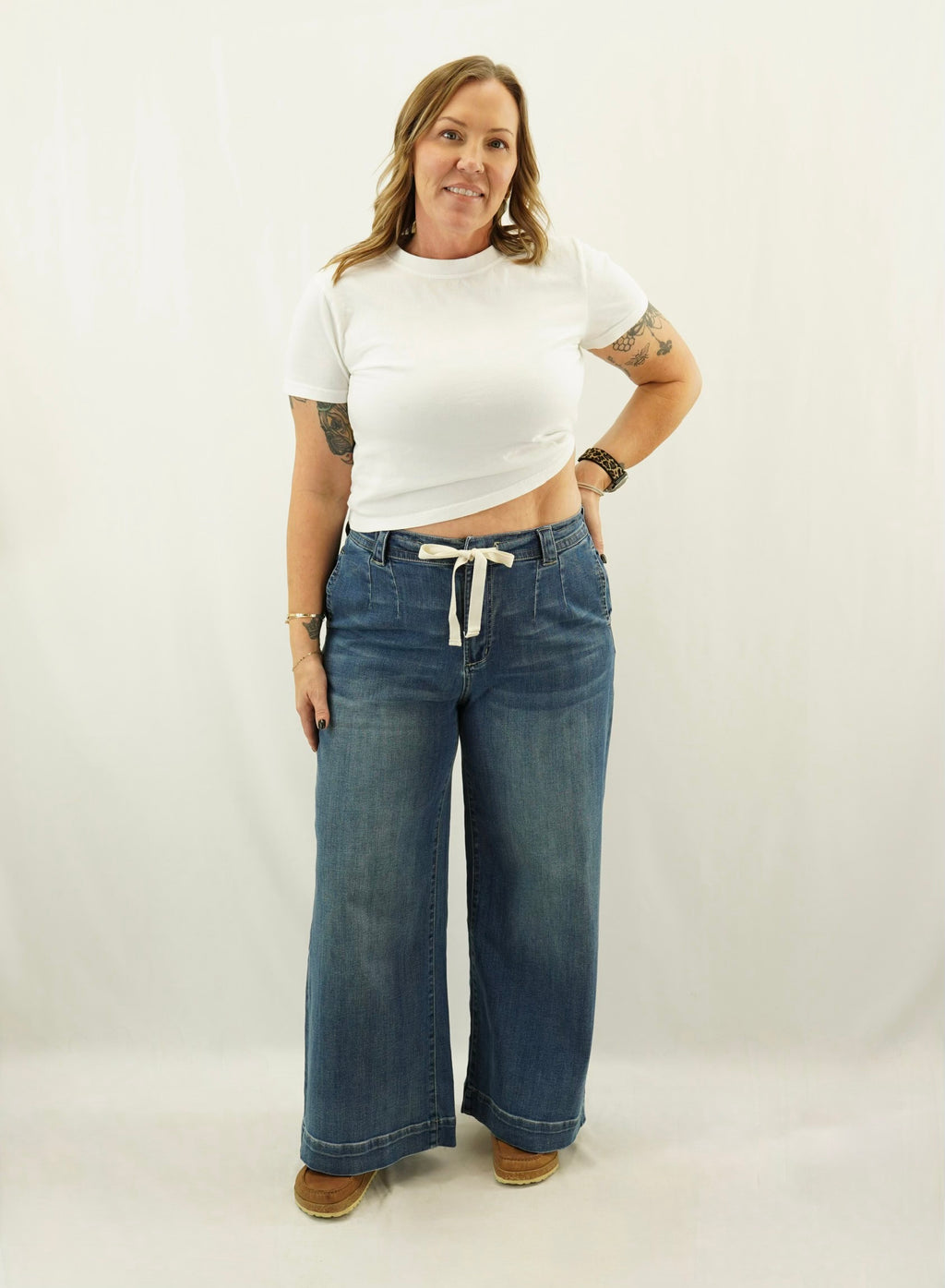 Tie Palazzo Pants