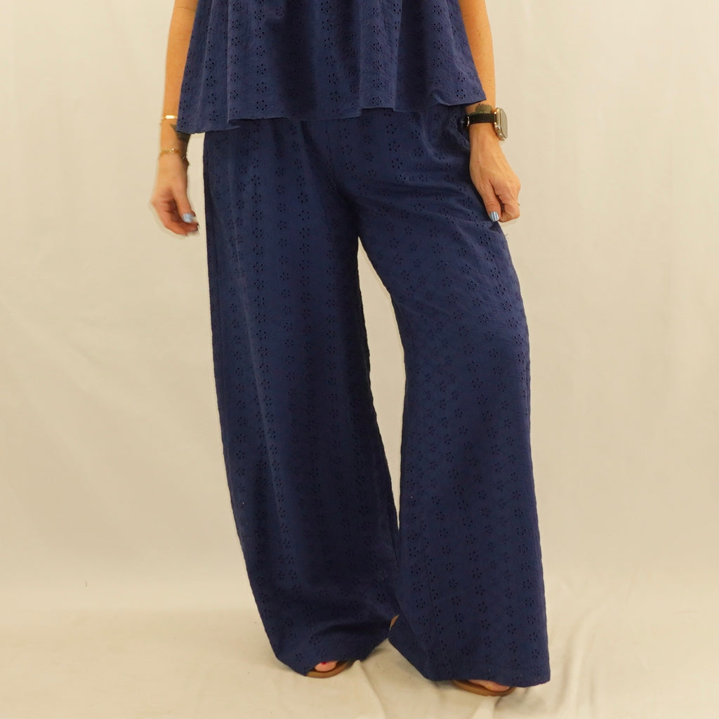 Eyelet Pants