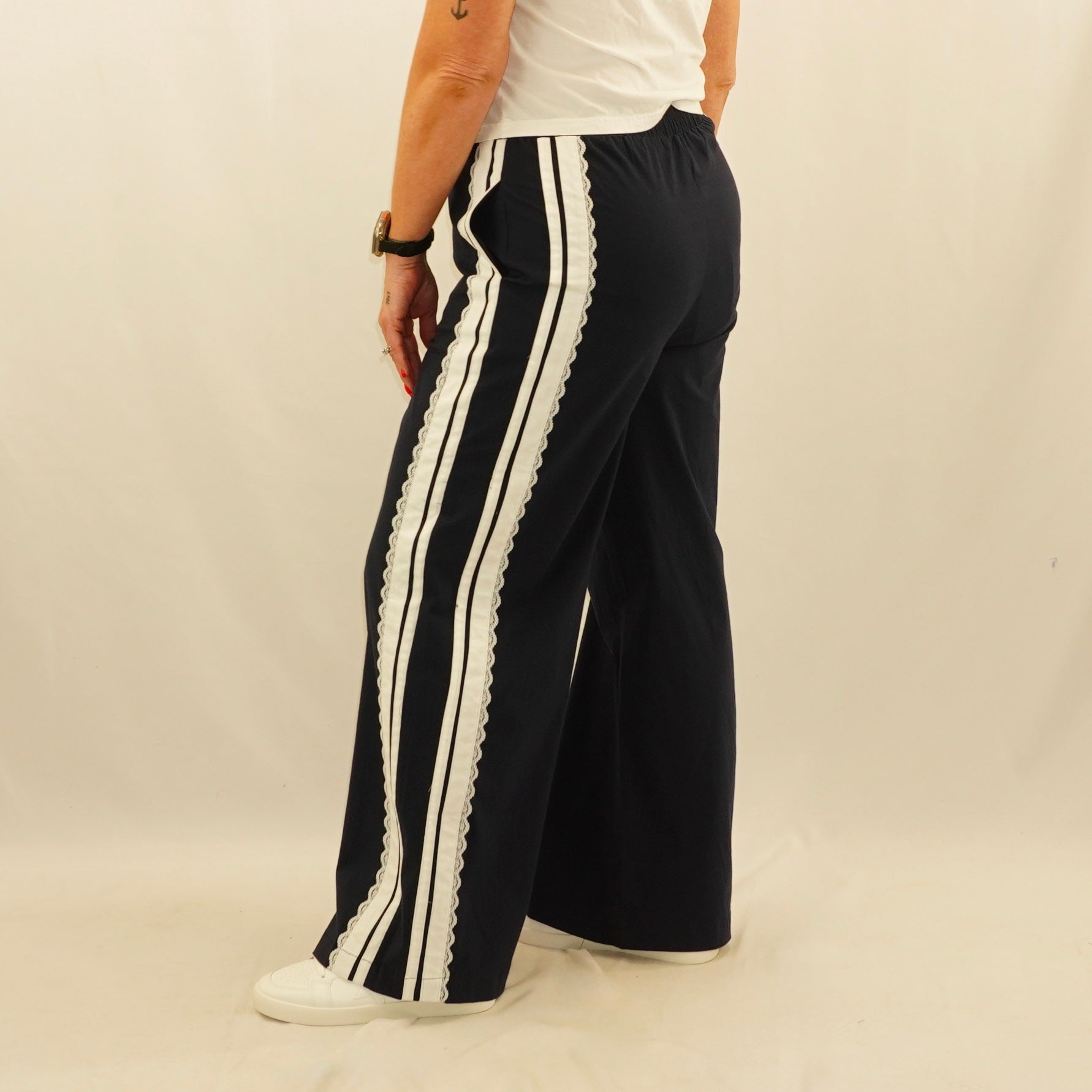 Lace Track Pants