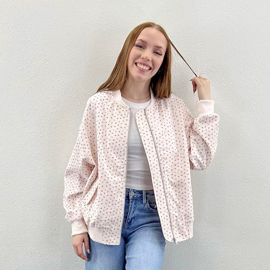 Ditsy Bomber Jacket