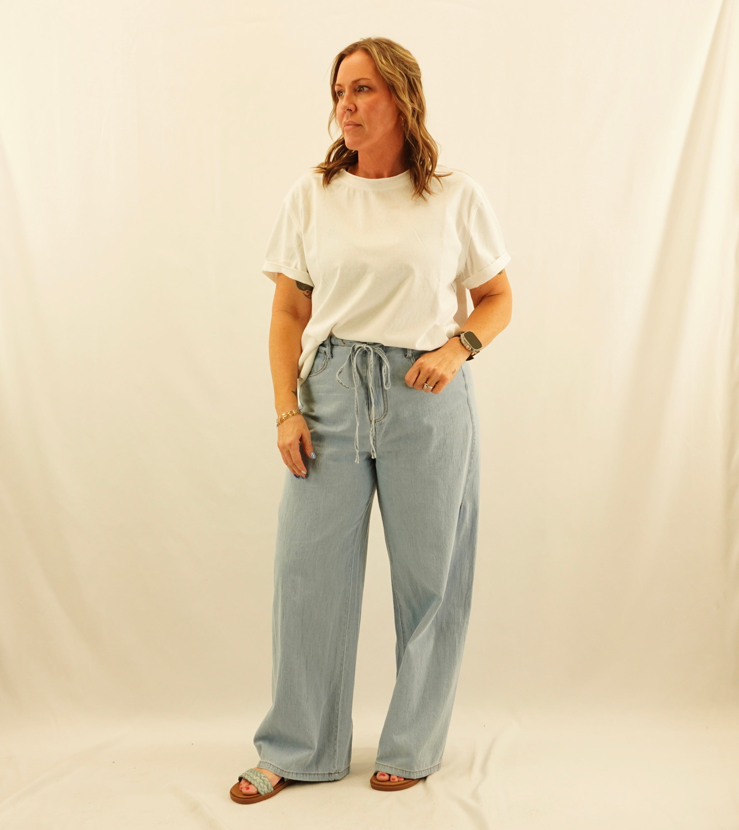 Drawstring Jeans