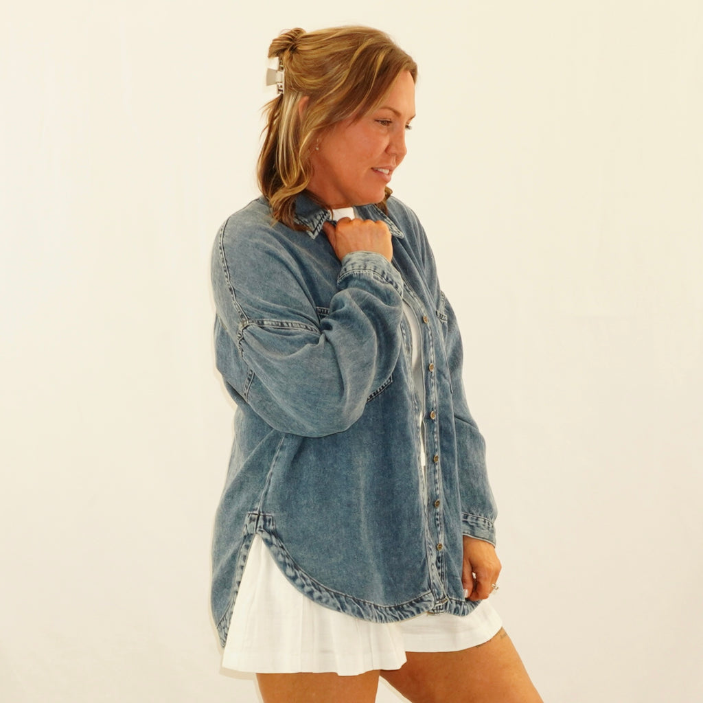 Chambray Button down