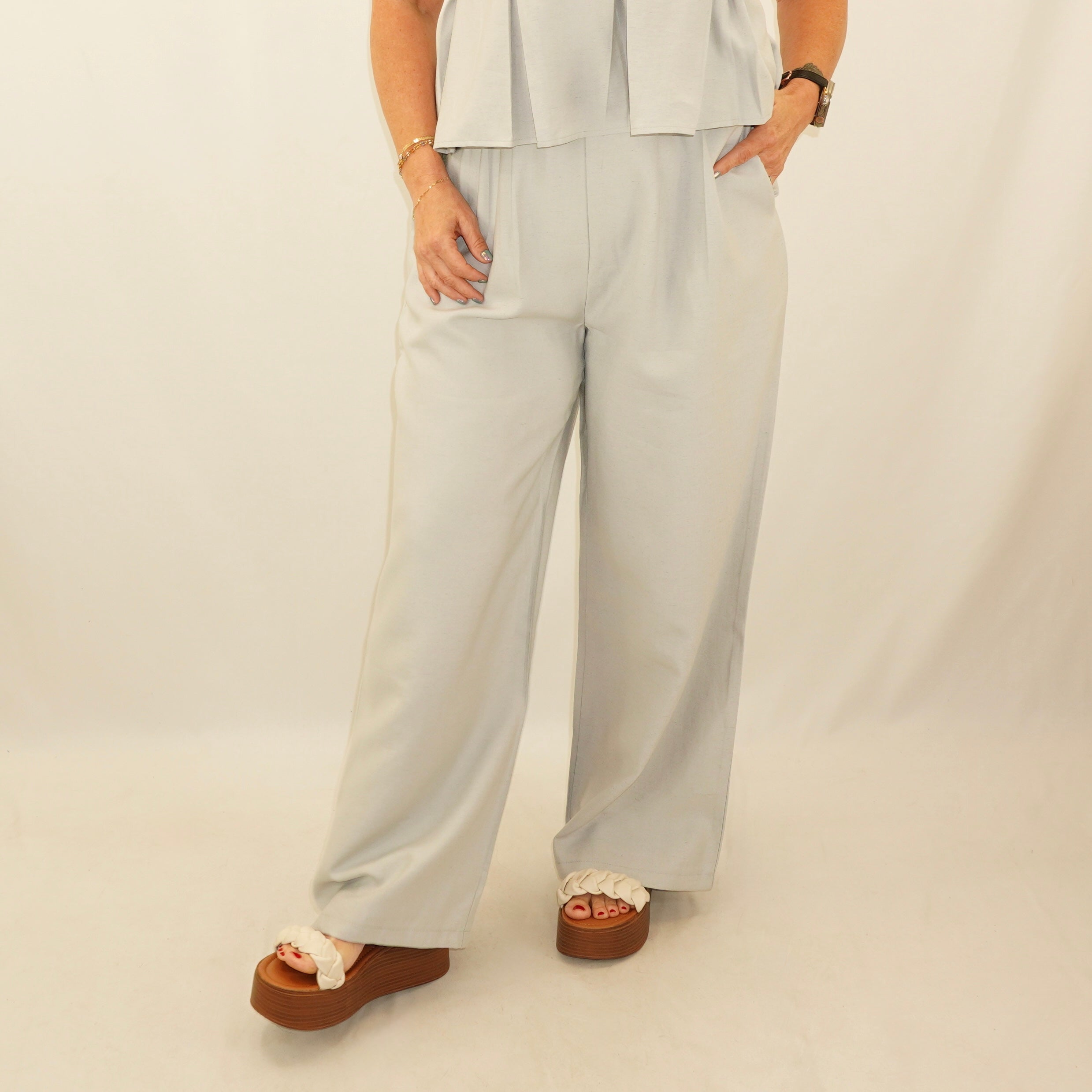 Pleated Pants