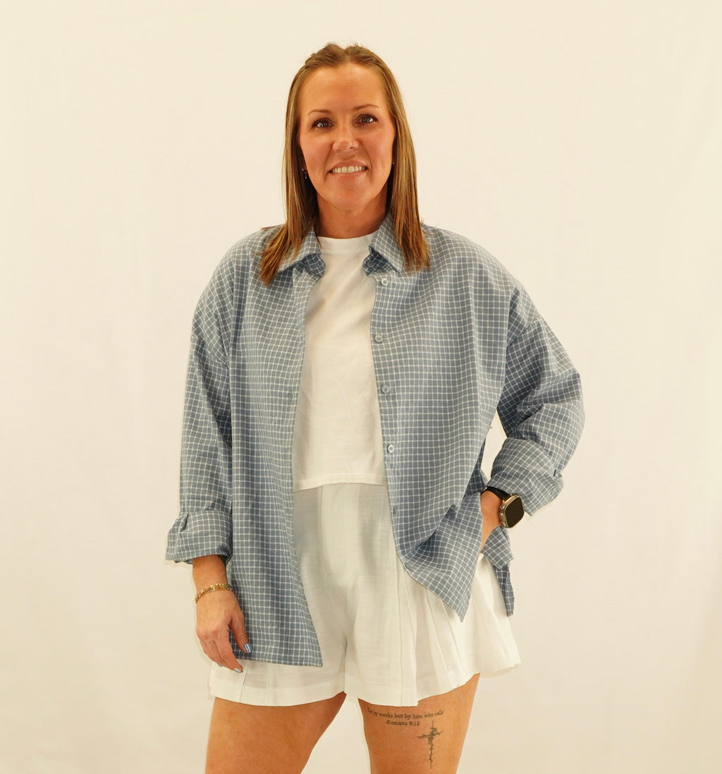 Checker Button down