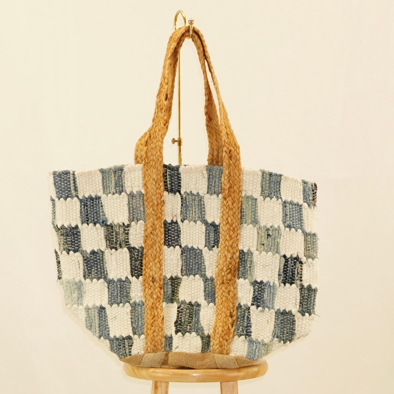 Denim Woven Tote