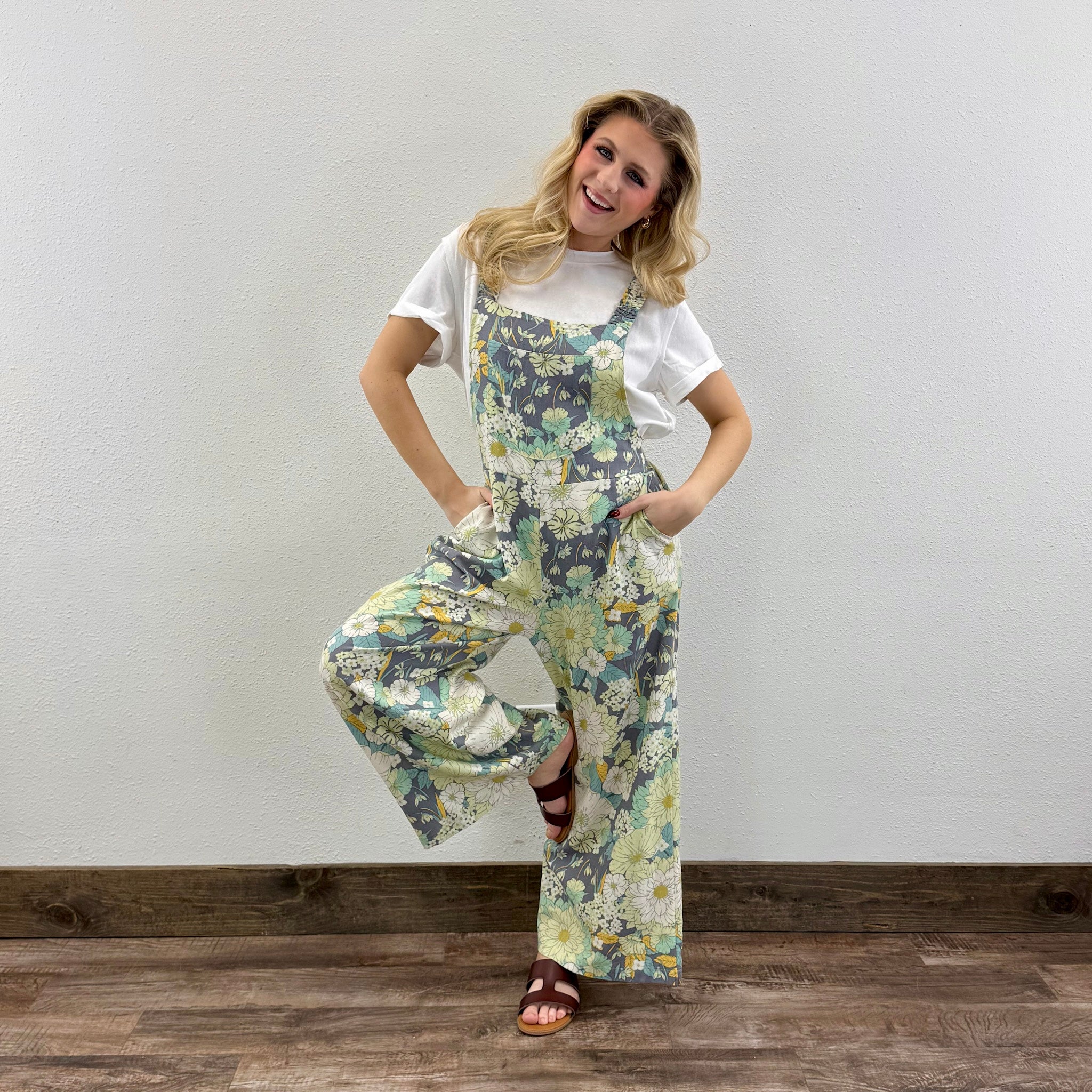 Floral Overalls