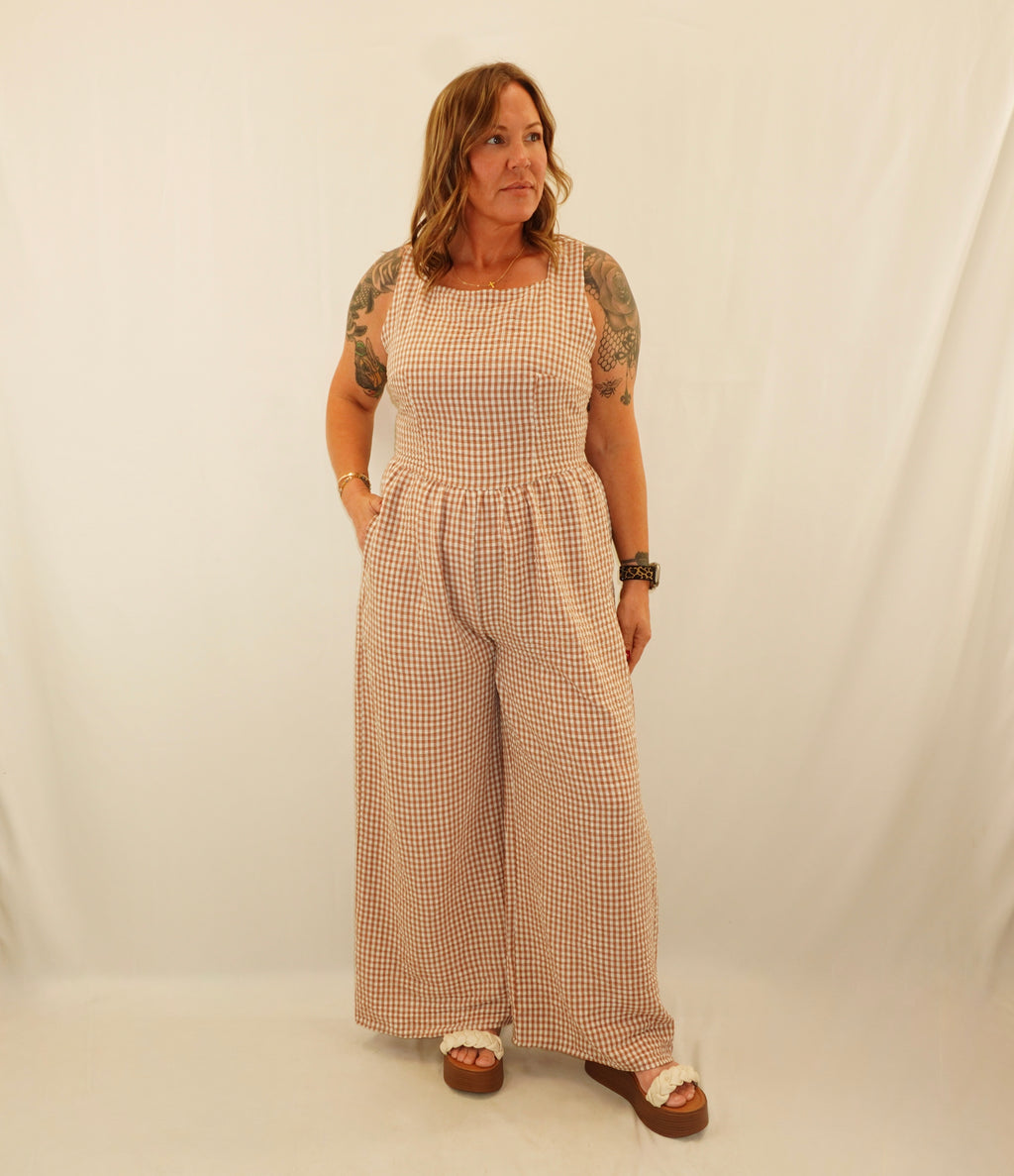 Gingham Jumpsuit