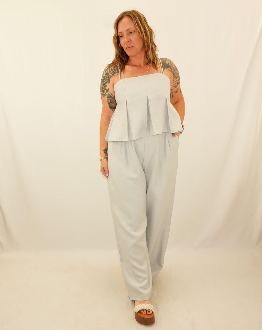 Pleated Pants