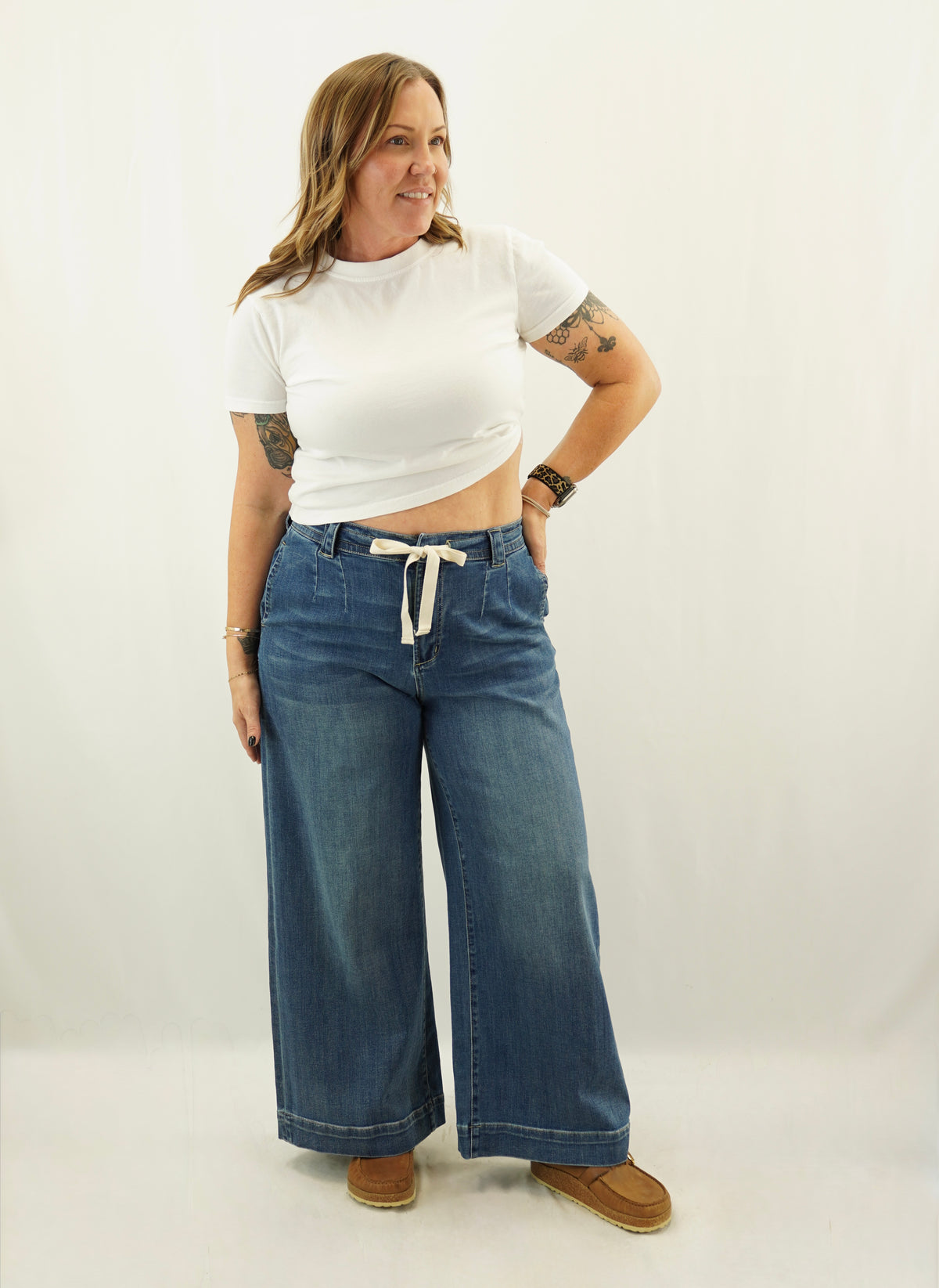 Tie Palazzo Pants