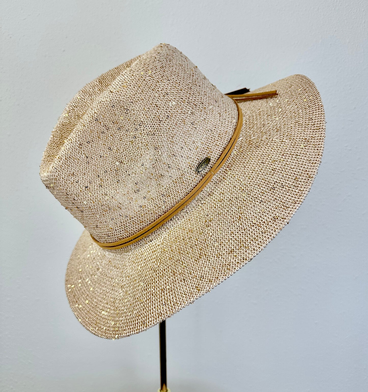 CC Sequin Panama Hat