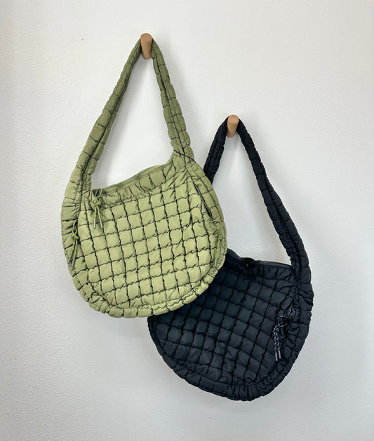 Quilted Hobo Bag