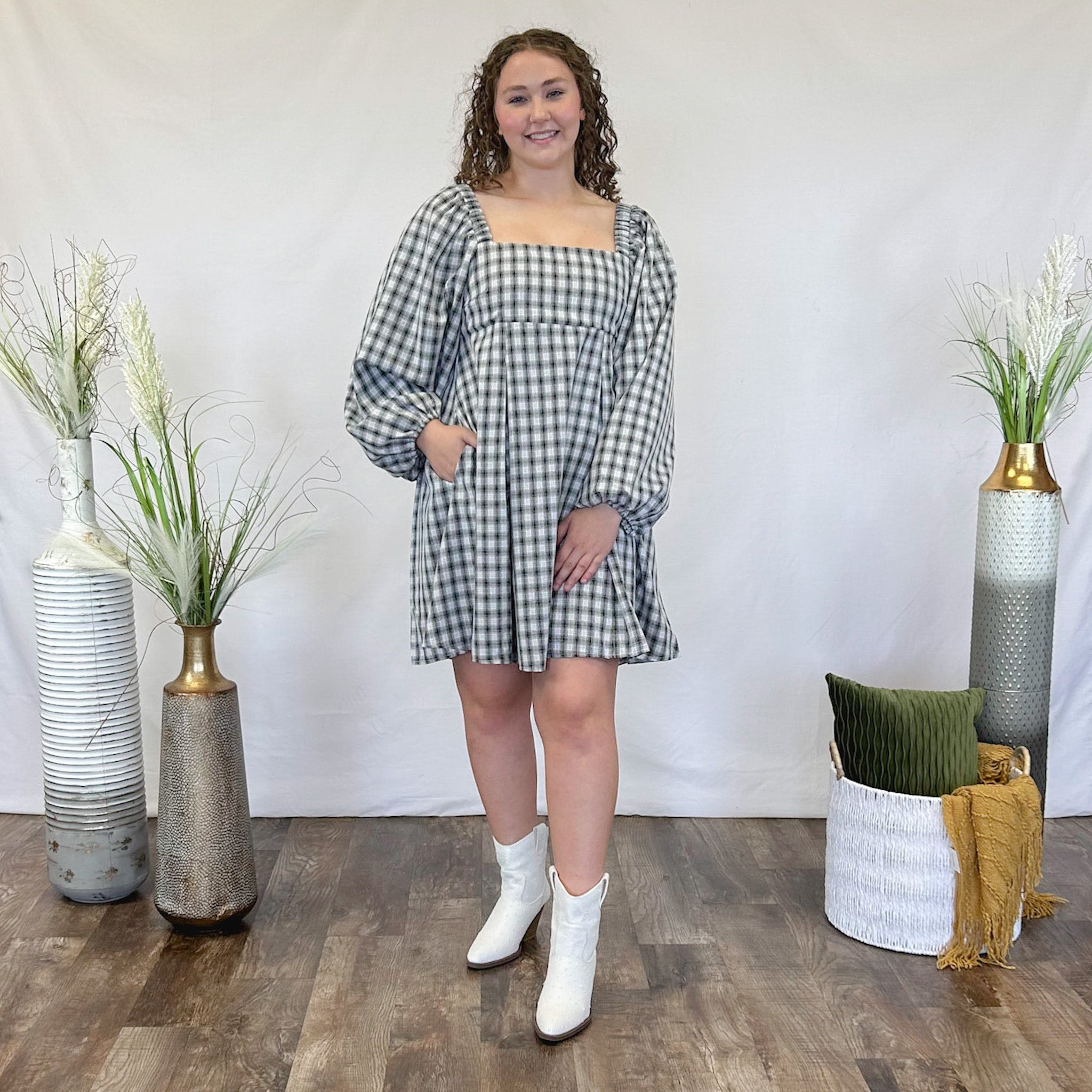Gingham Dress